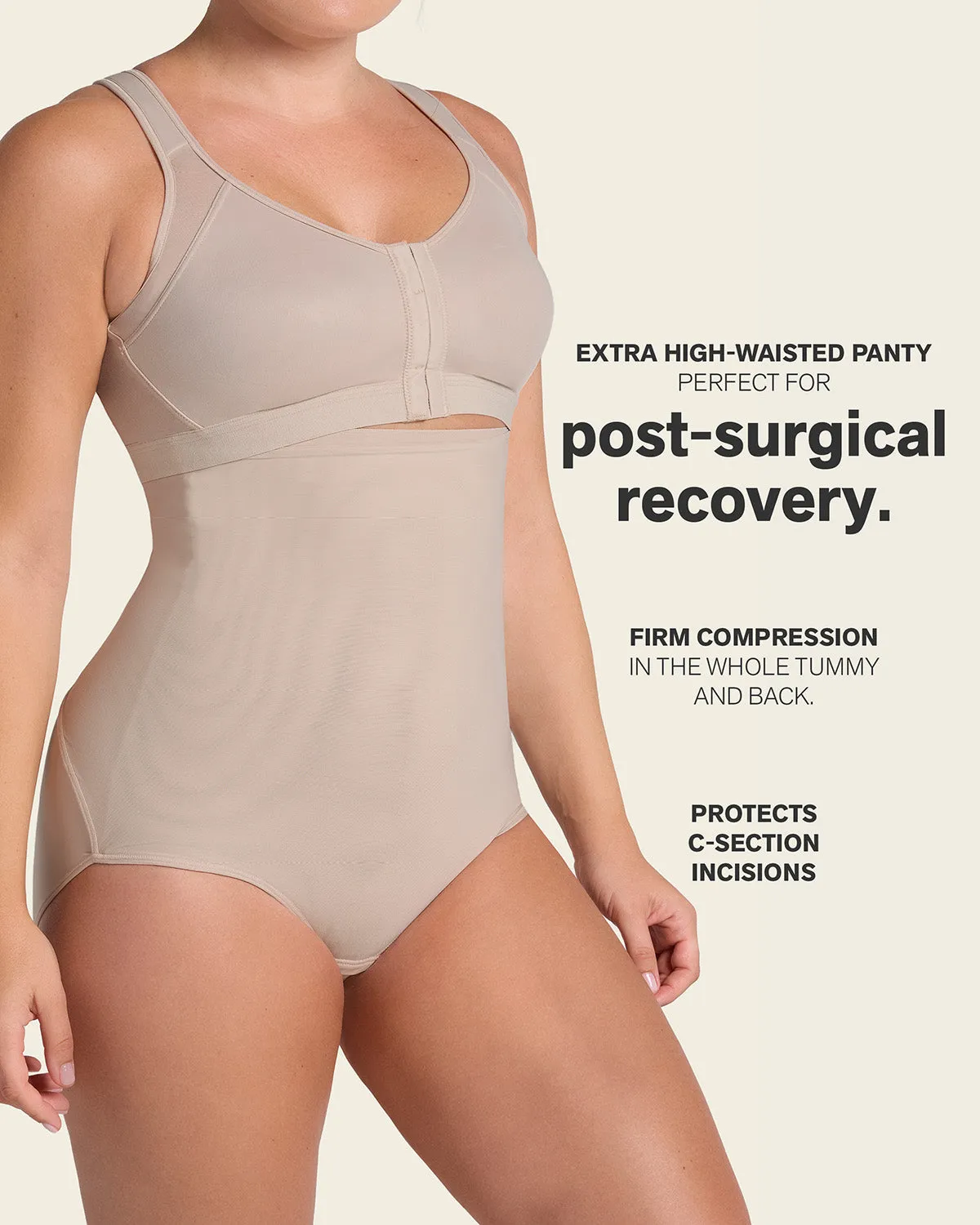 Post-Surgical Velcro Closure Firm Compression Binder