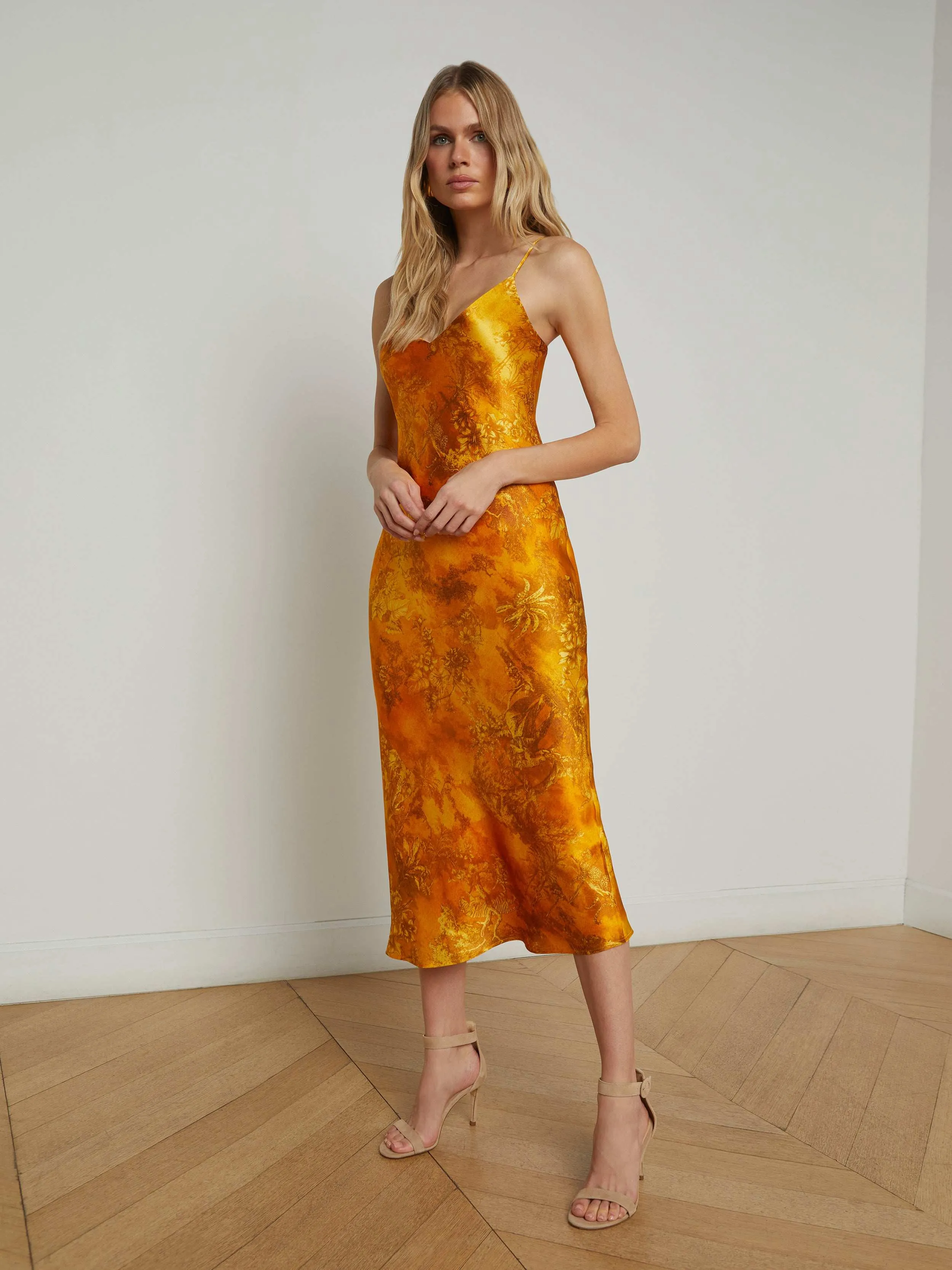 Seridie Silk Slip Dress