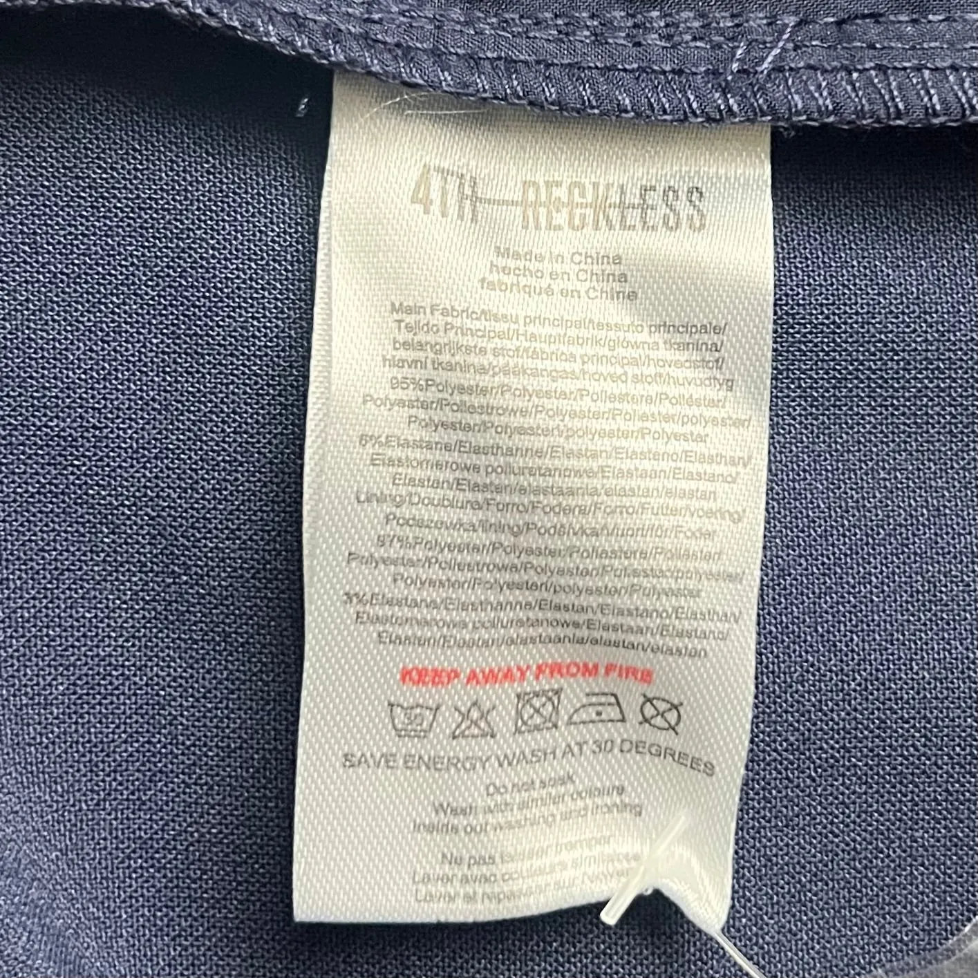 Shorts By 4th & Reckless In Navy, Size: M