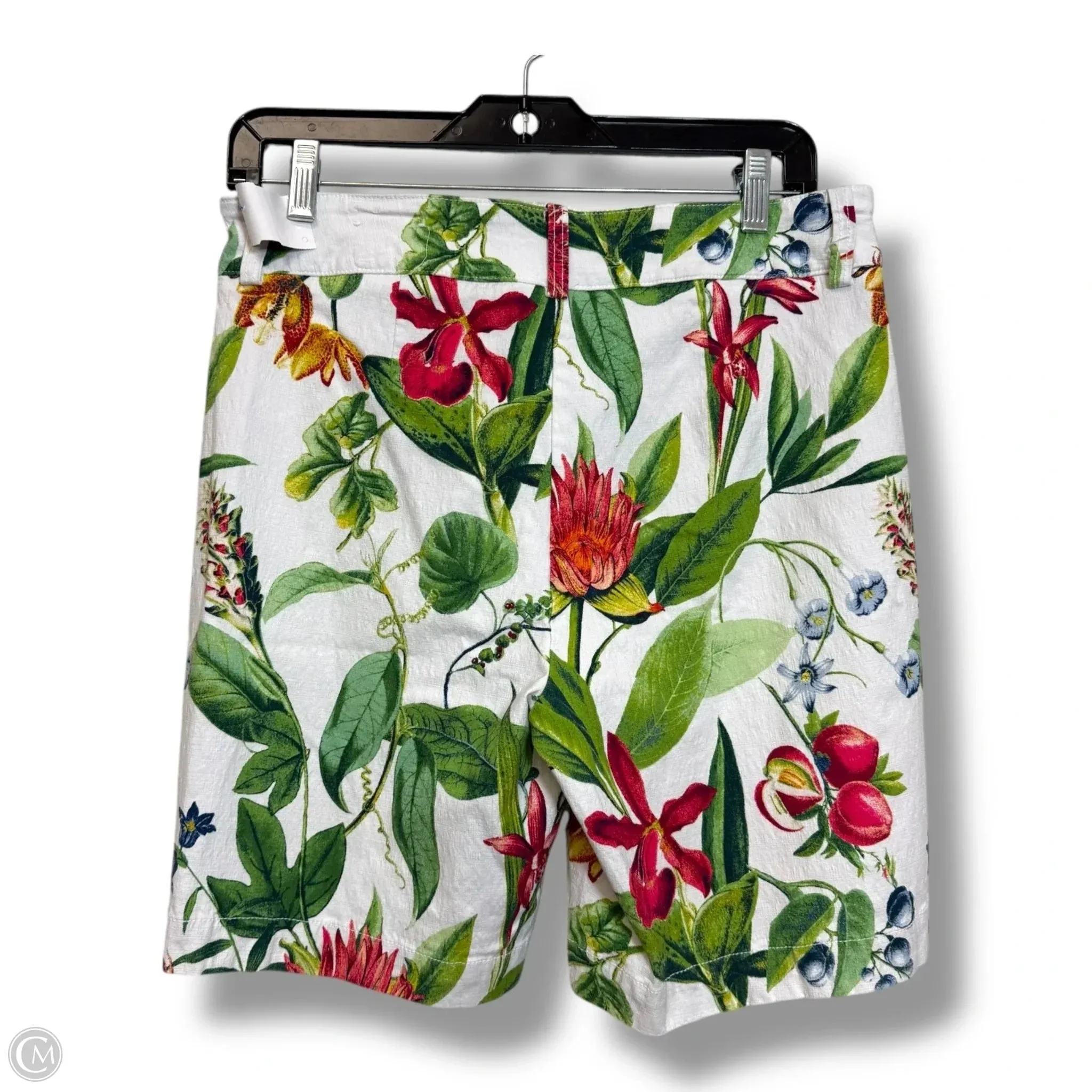 Shorts By Chicos In Floral Print, Size: M