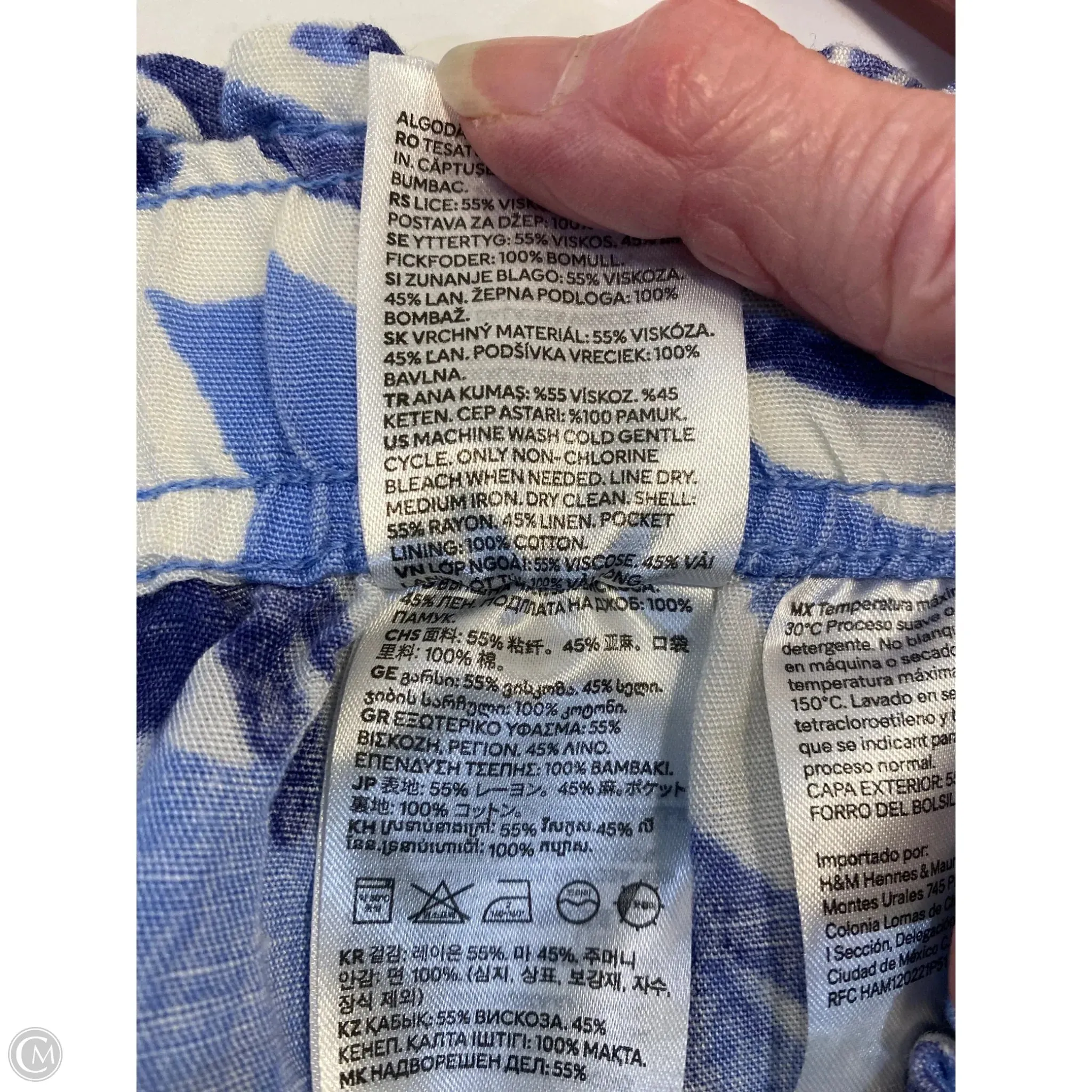 Shorts By H&m In Blue, Size: L