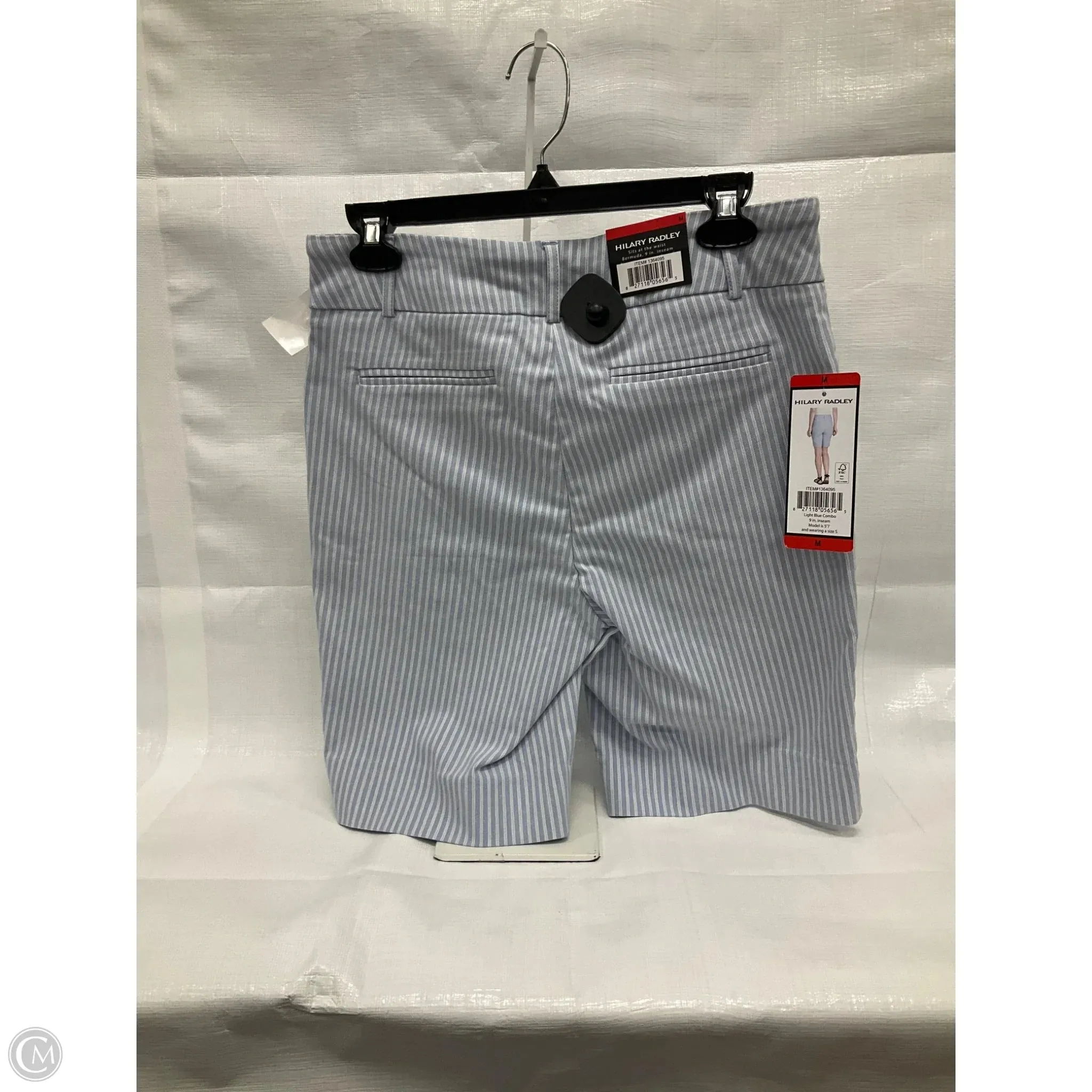 Shorts By Hilary Radley In Striped Pattern, Size: M