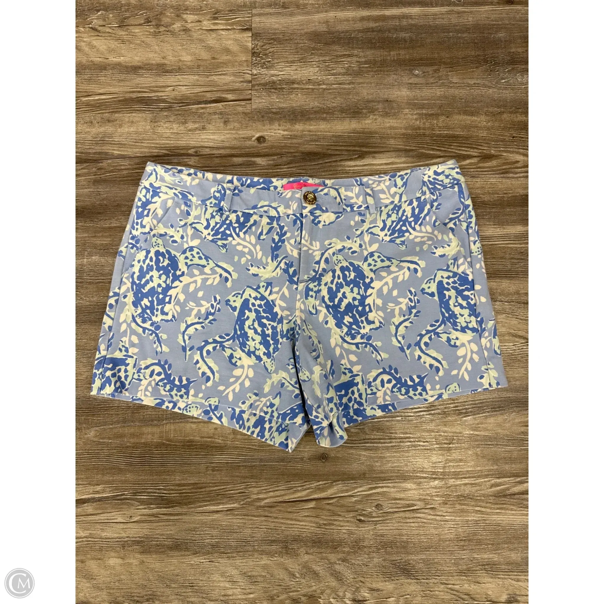 Shorts By Lilly Pulitzer In Blue & White, Size: 14