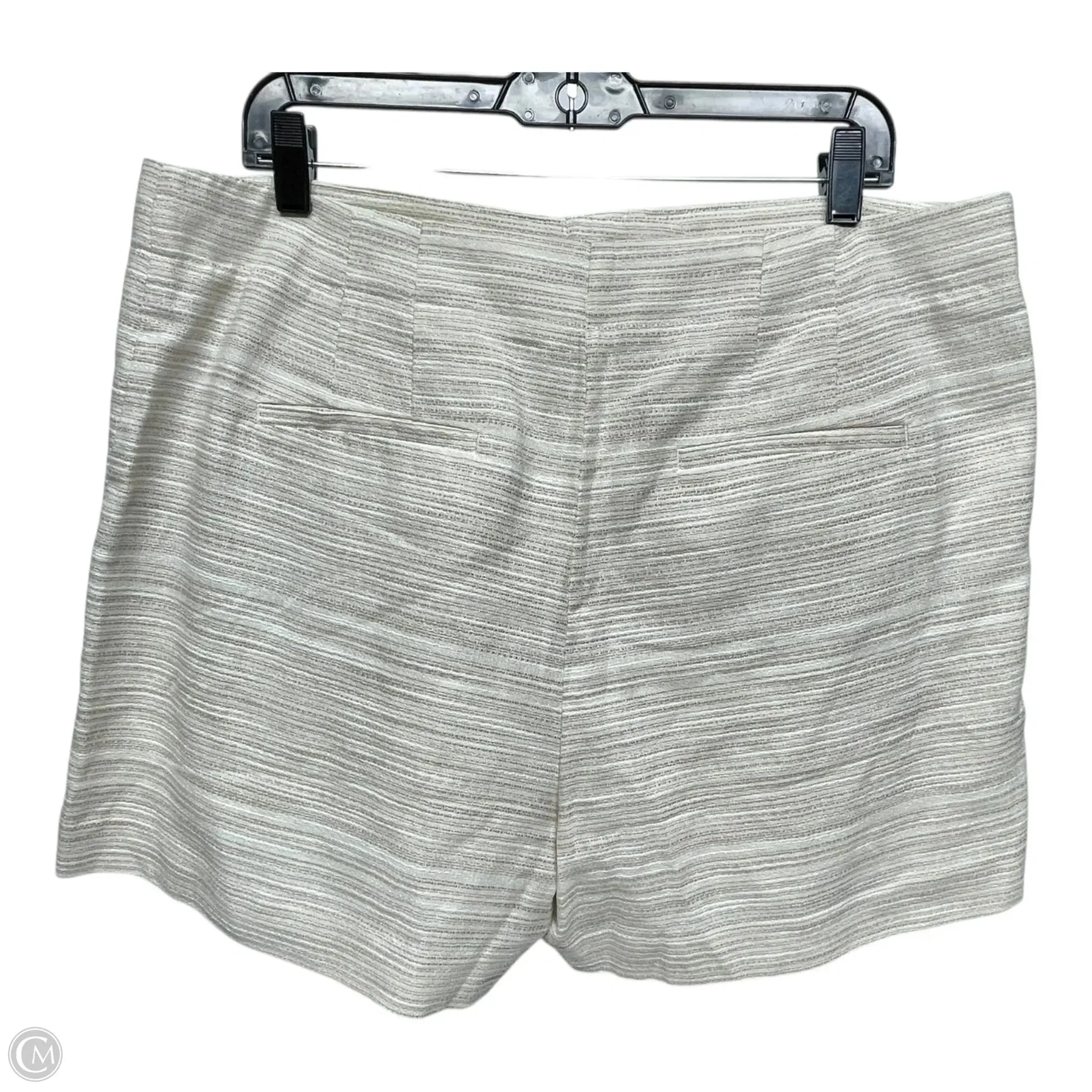 Shorts By Loft In Tan & White, Size: 14
