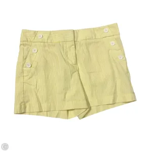 Shorts By Loft In White & Yellow, Size: 10