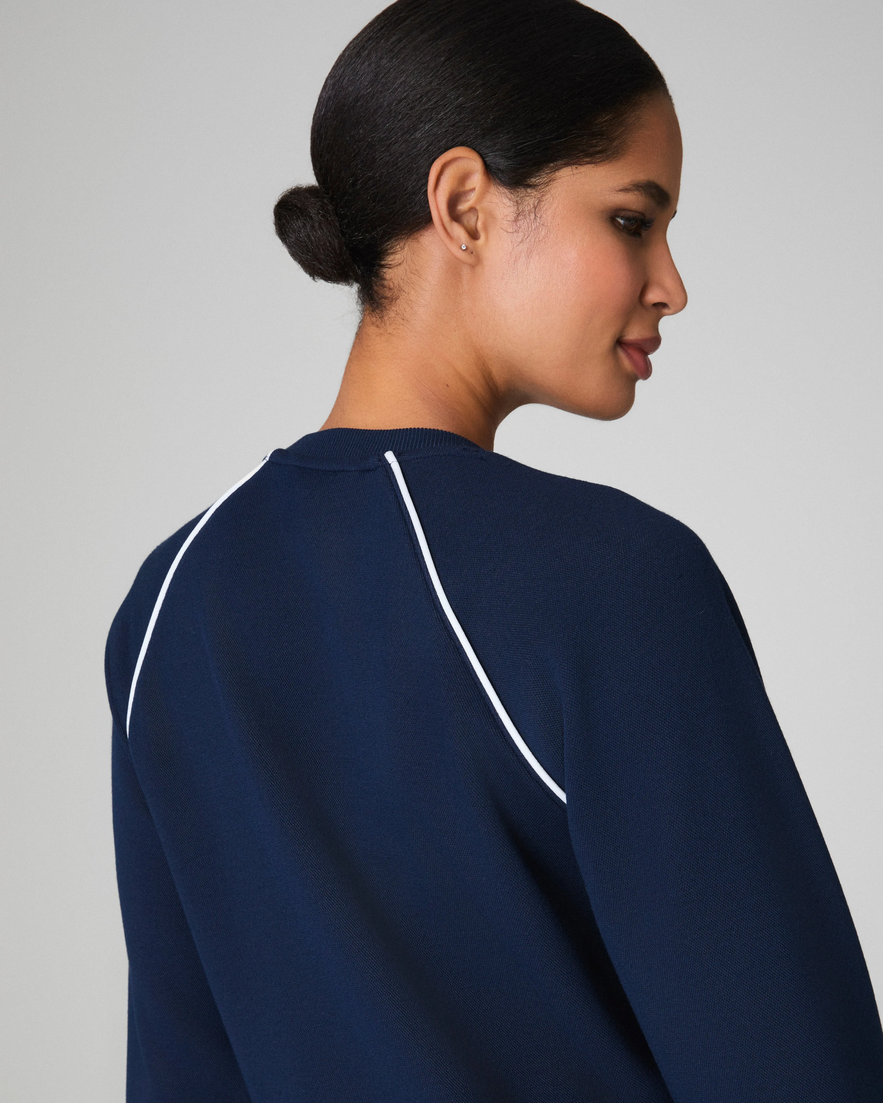 SPANX® AirEssentials Pique Long Sleeve Crewneck Top