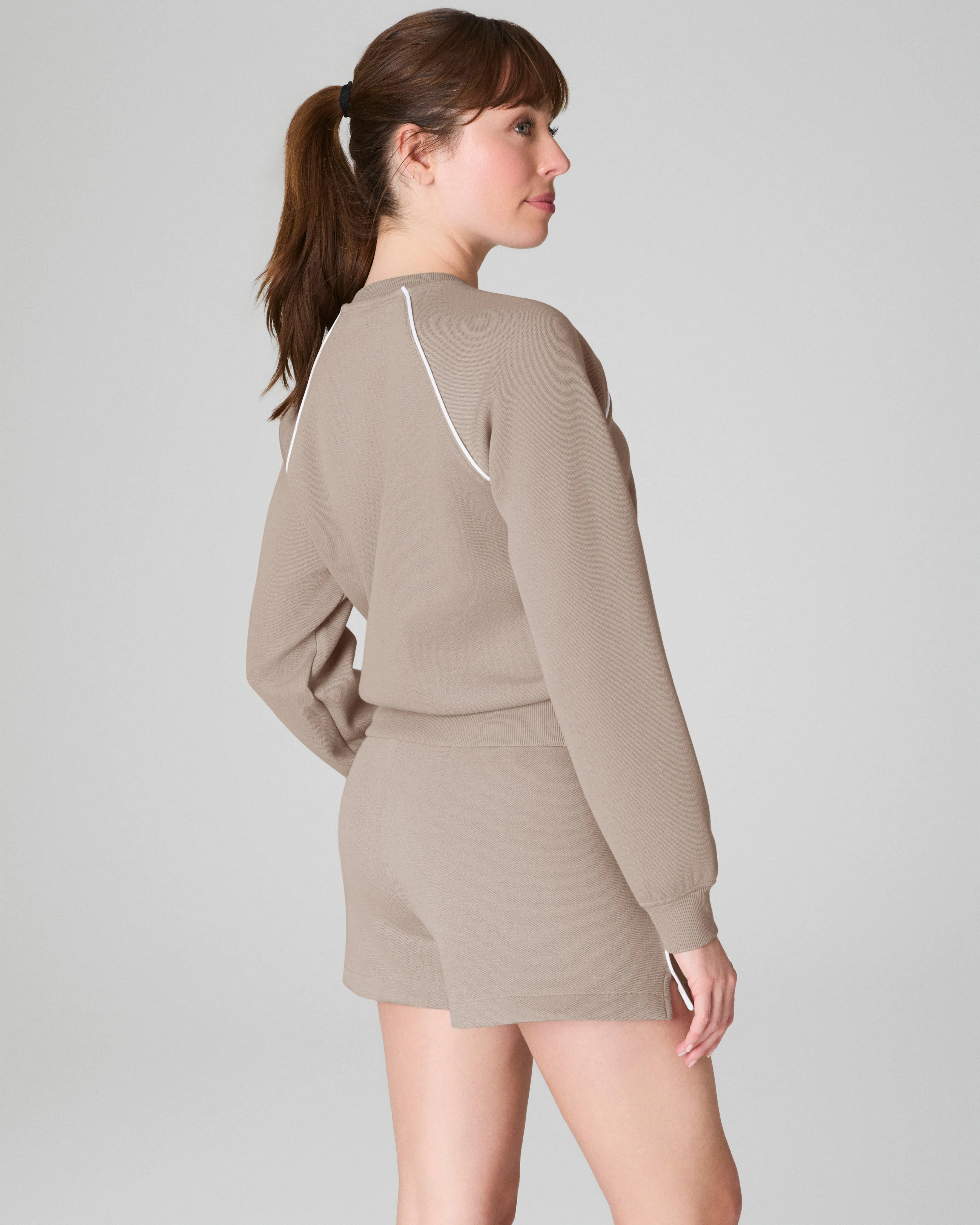 SPANX® AirEssentials Pique Long Sleeve Crewneck Top
