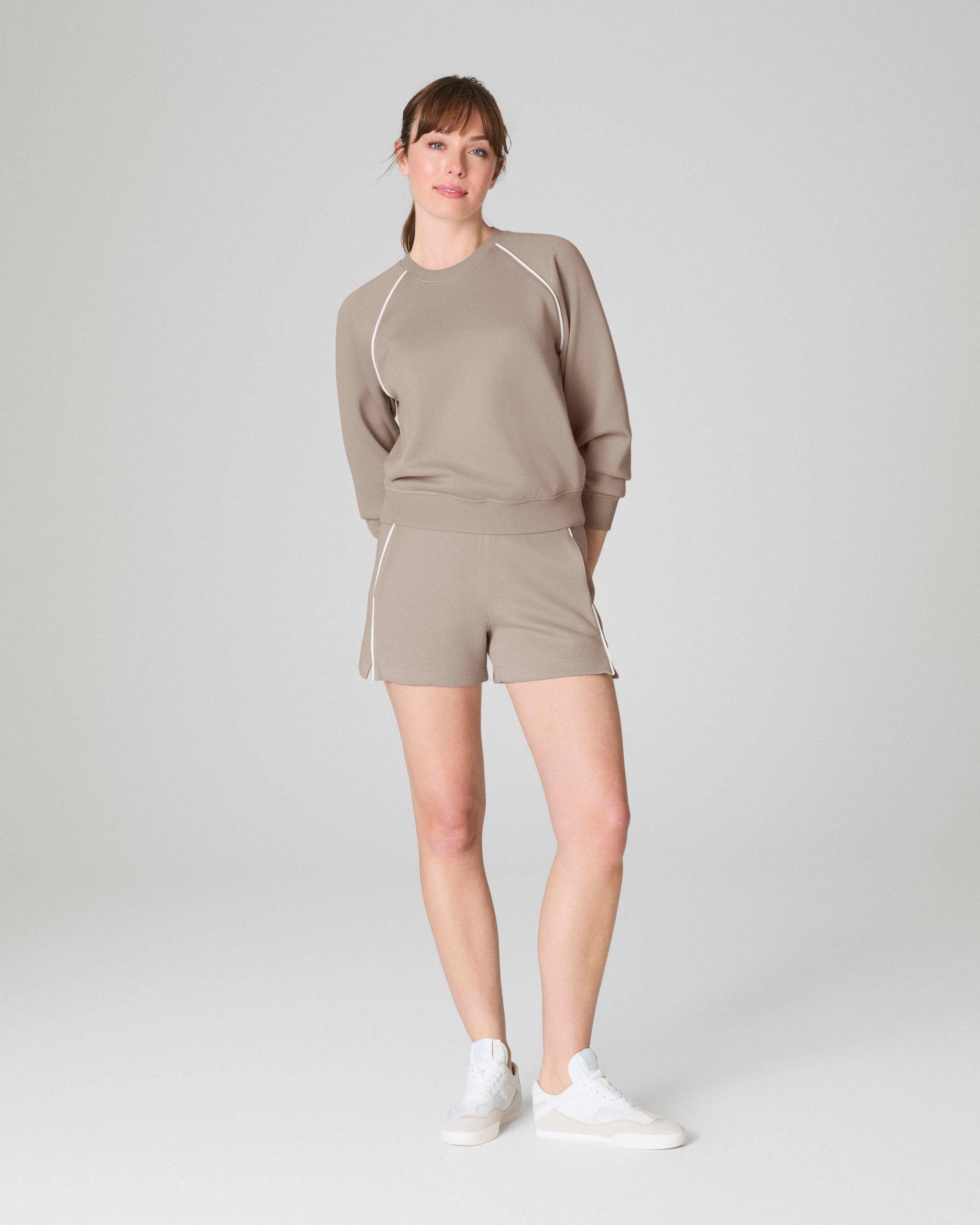 SPANX® AirEssentials Pique Long Sleeve Crewneck Top