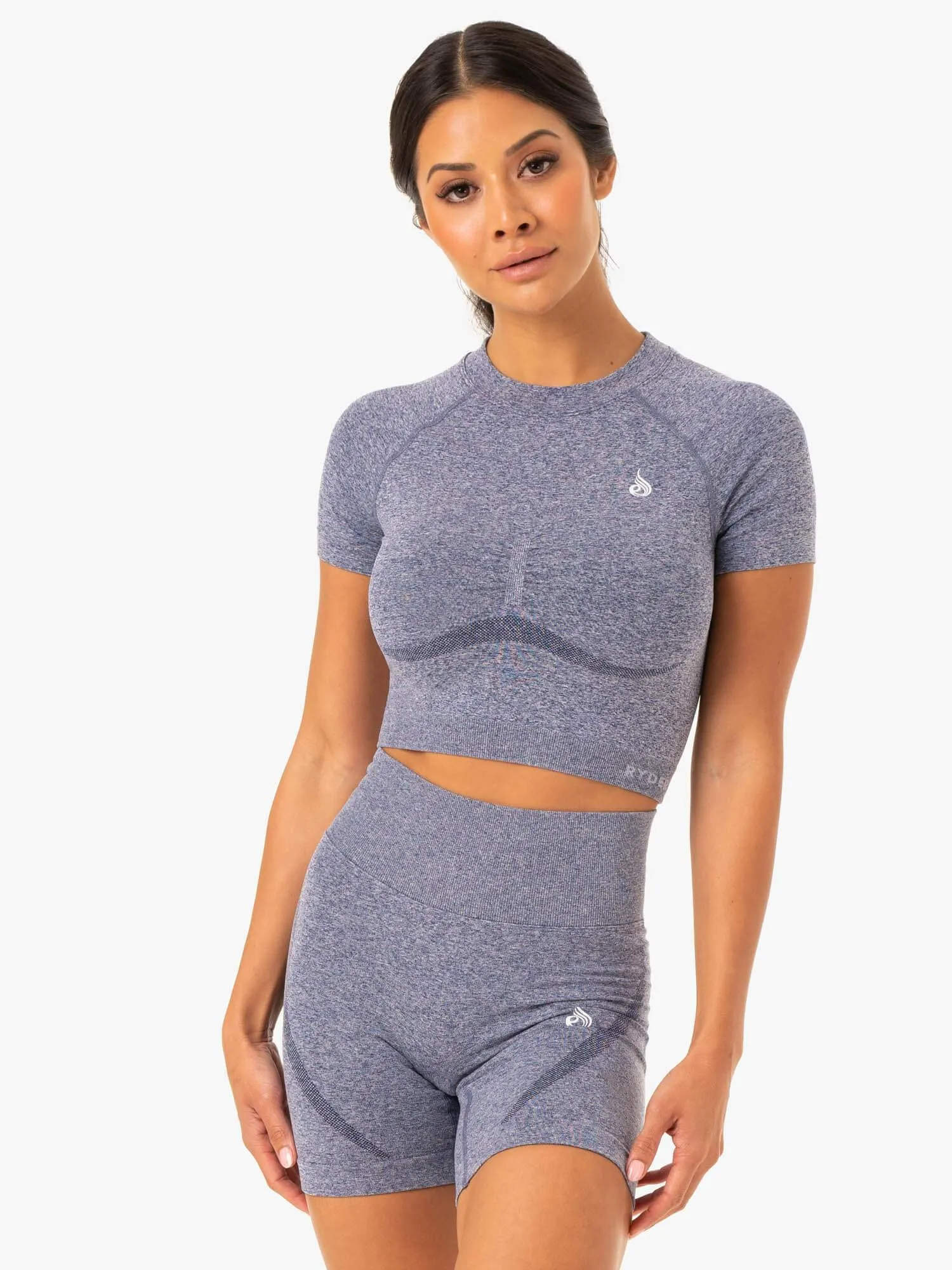 Staples Seamless T-Shirt - Navy Marl