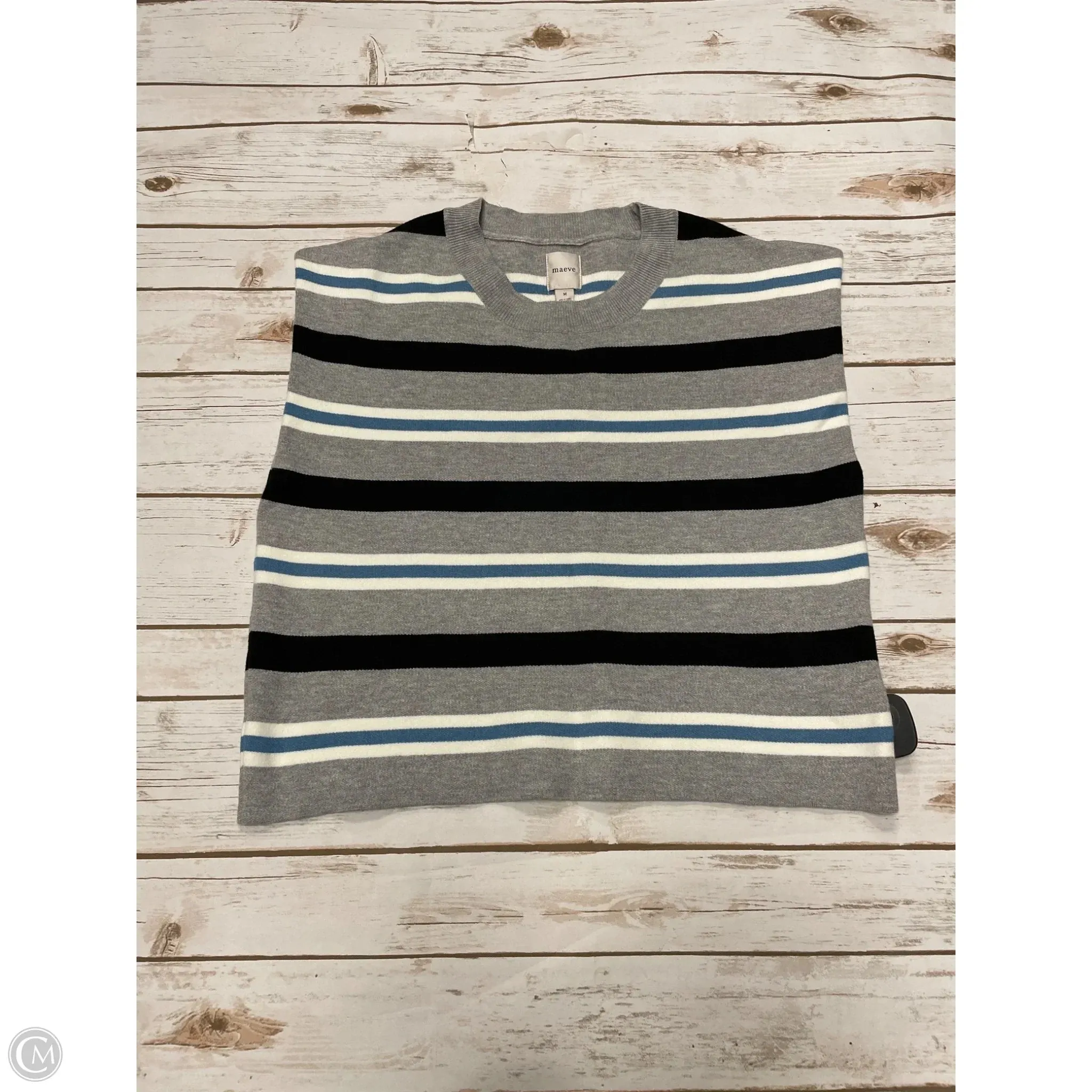 Sweater By Maeve In Striped Pattern, Size: M