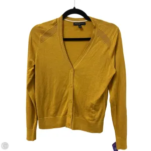 Sweater Cardigan By Banana Republic In Yellow, Size: Xs
