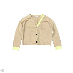Sweater Cardigan By Cmc In Tan, Size: L