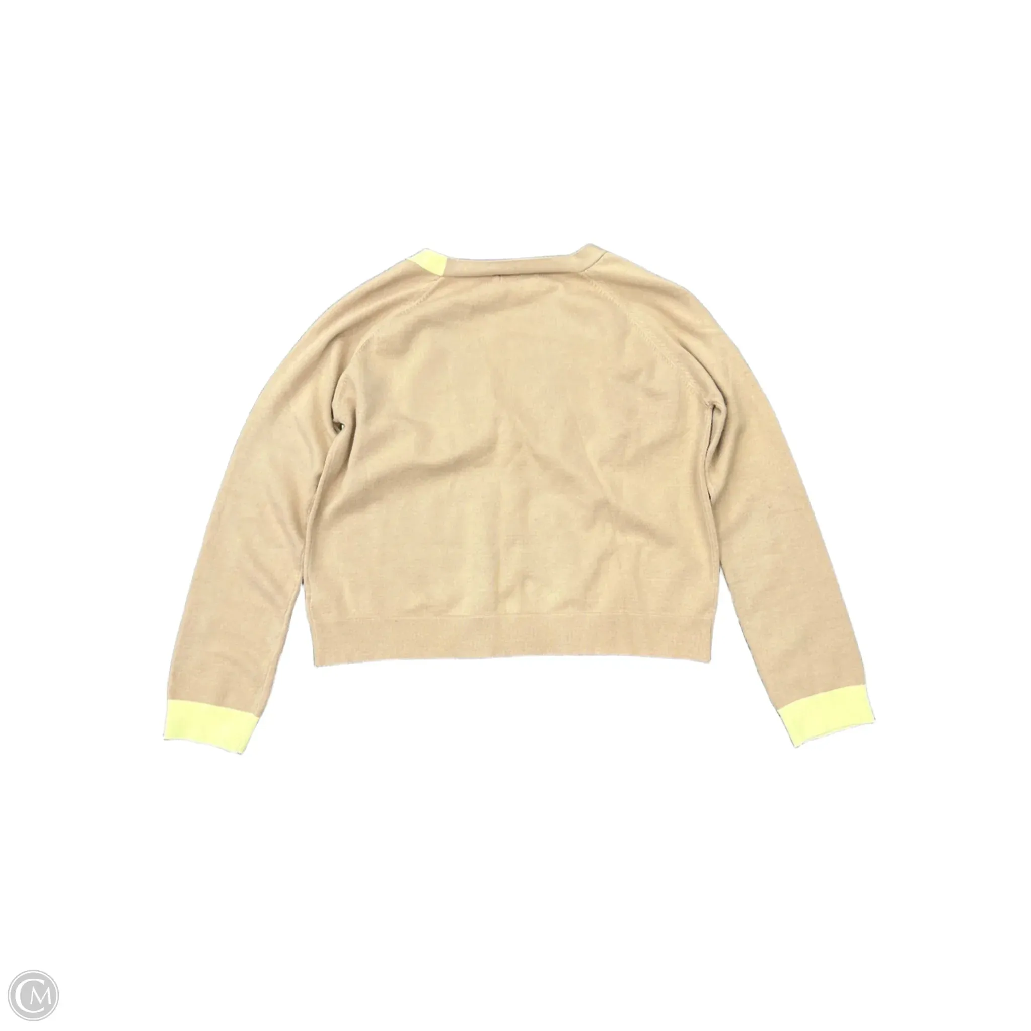 Sweater Cardigan By Cmc In Tan, Size: L