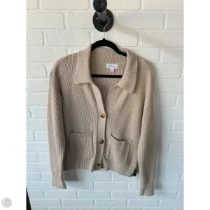 Sweater Cardigan By Evereve In Tan, Size: S
