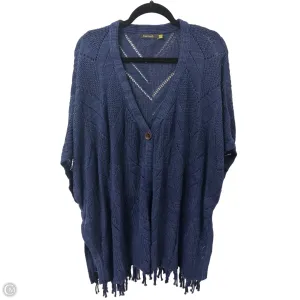 Sweater Cardigan By Final Touch In Navy, Size: M