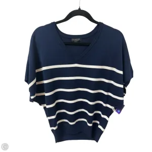 Sweater Short Sleeve By Liverpool In Navy, Size: S