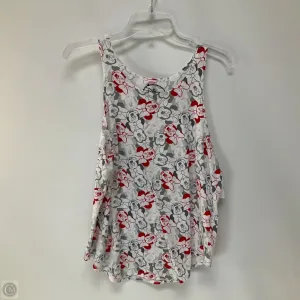 Tank Top By Disney Store In Red & White, Size: L