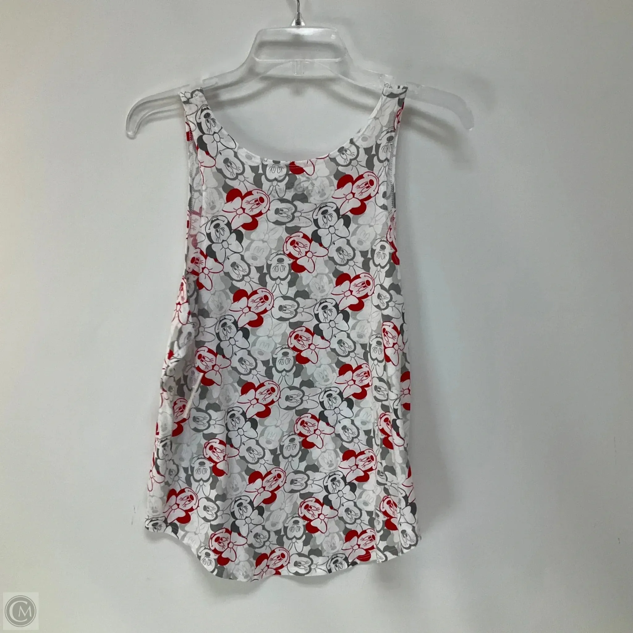 Tank Top By Disney Store In Red & White, Size: L
