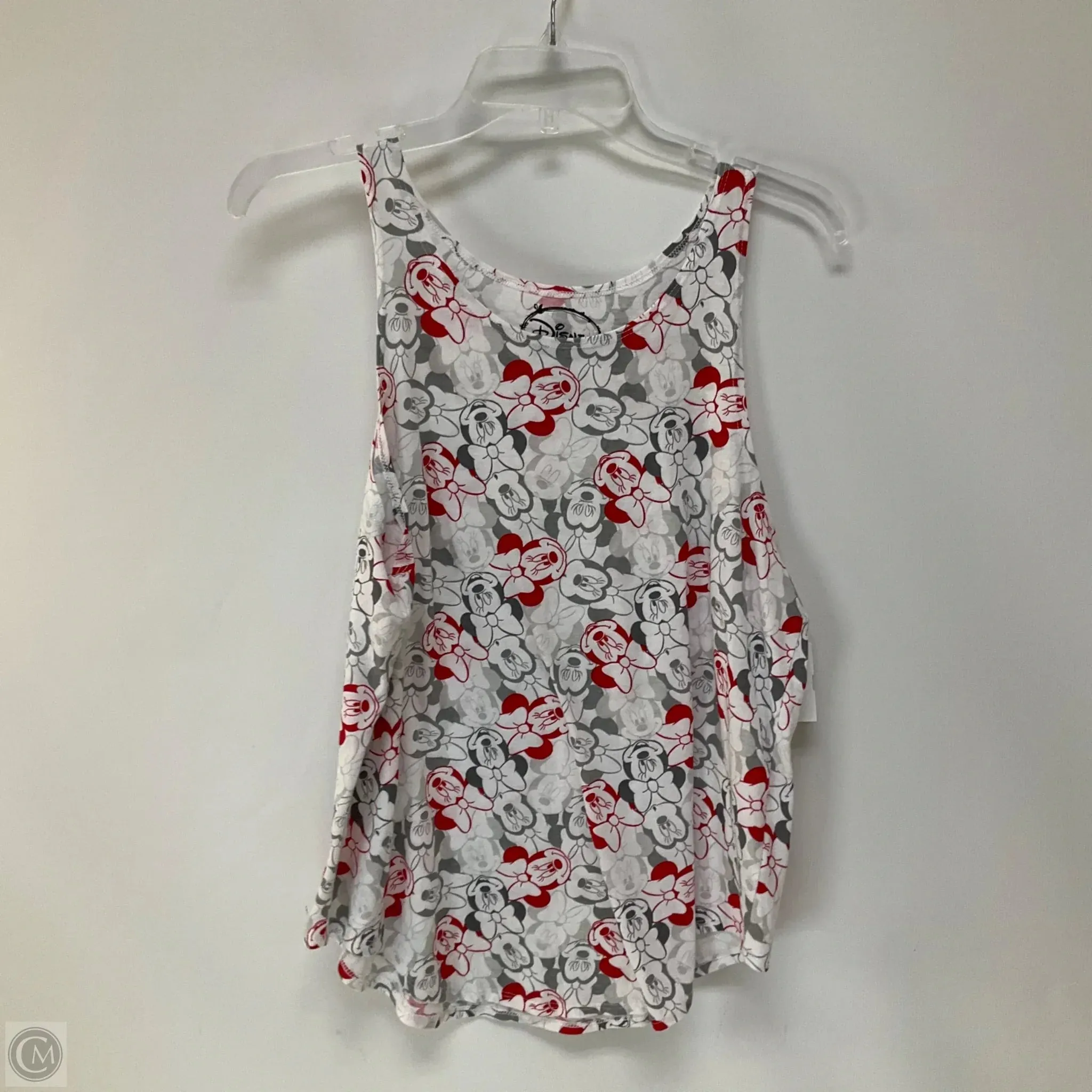 Tank Top By Disney Store In Red & White, Size: L