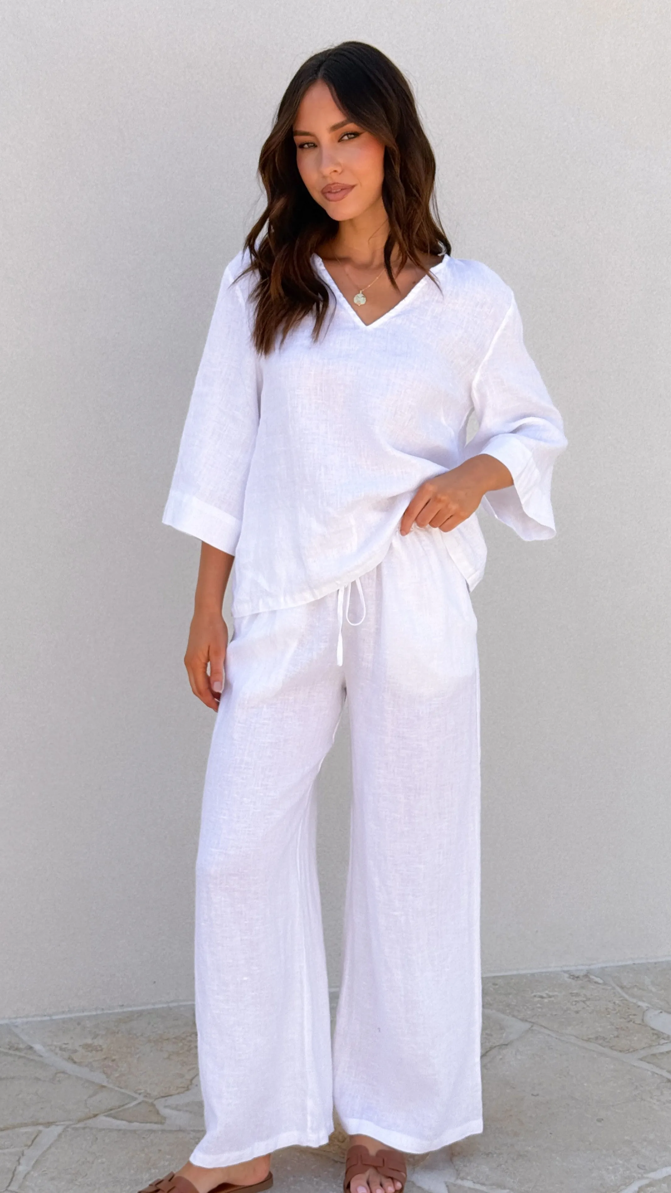 Tara Pants - White