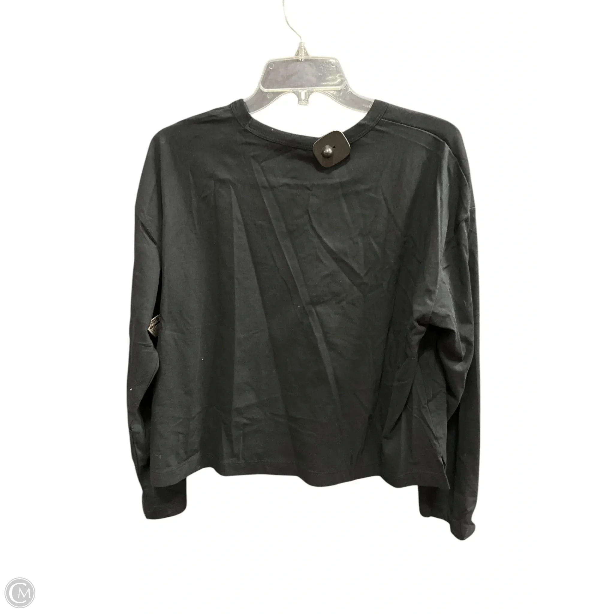 Top Long Sleeve Basic By Gap In Black, Size: M