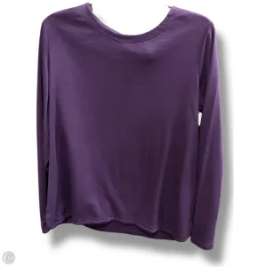 Top Long Sleeve Basic By J. Jill In Purple, Size: L