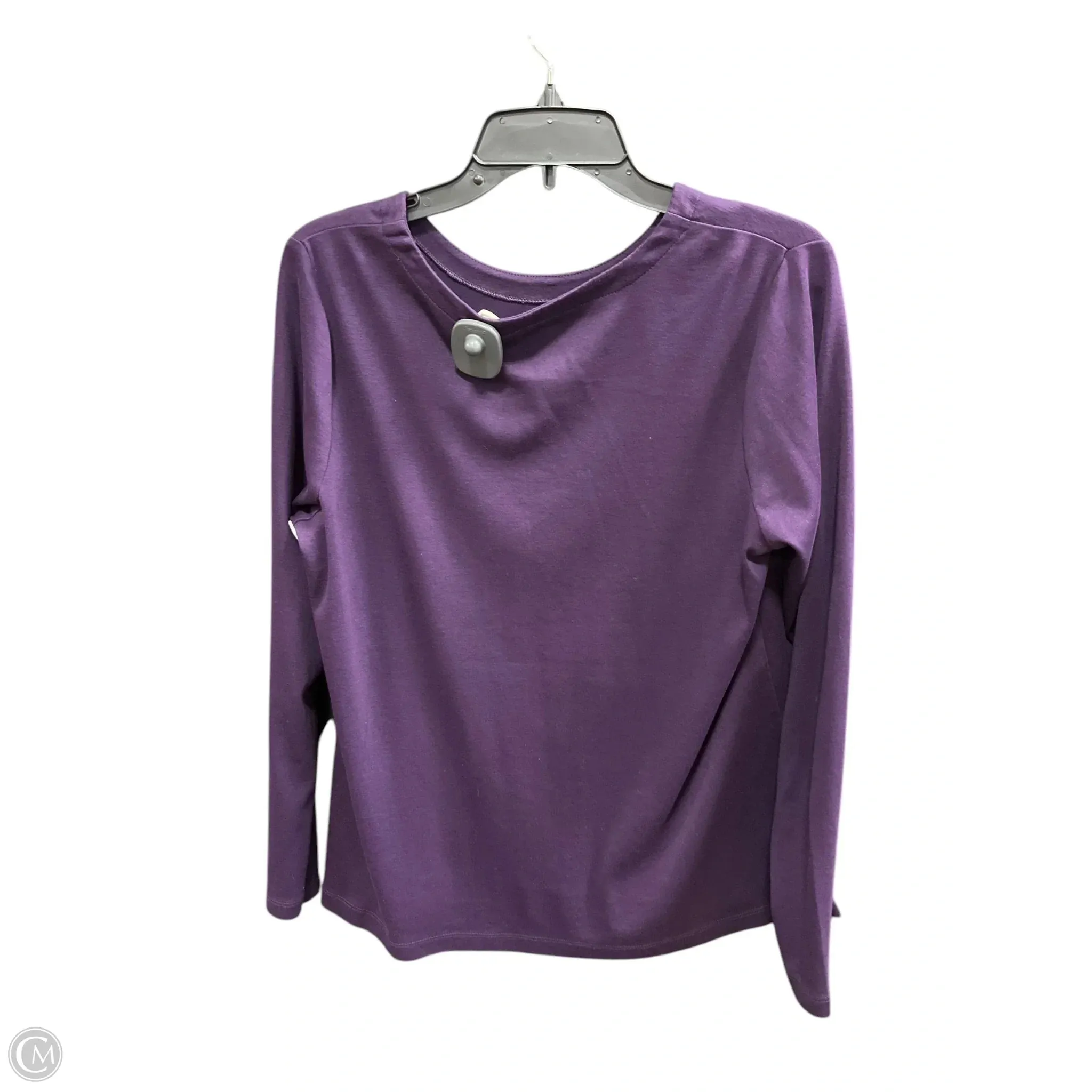Top Long Sleeve Basic By J. Jill In Purple, Size: L
