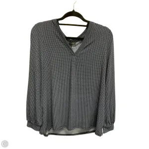 Top Long Sleeve By Banana Republic In Geometric Pattern, Size: M