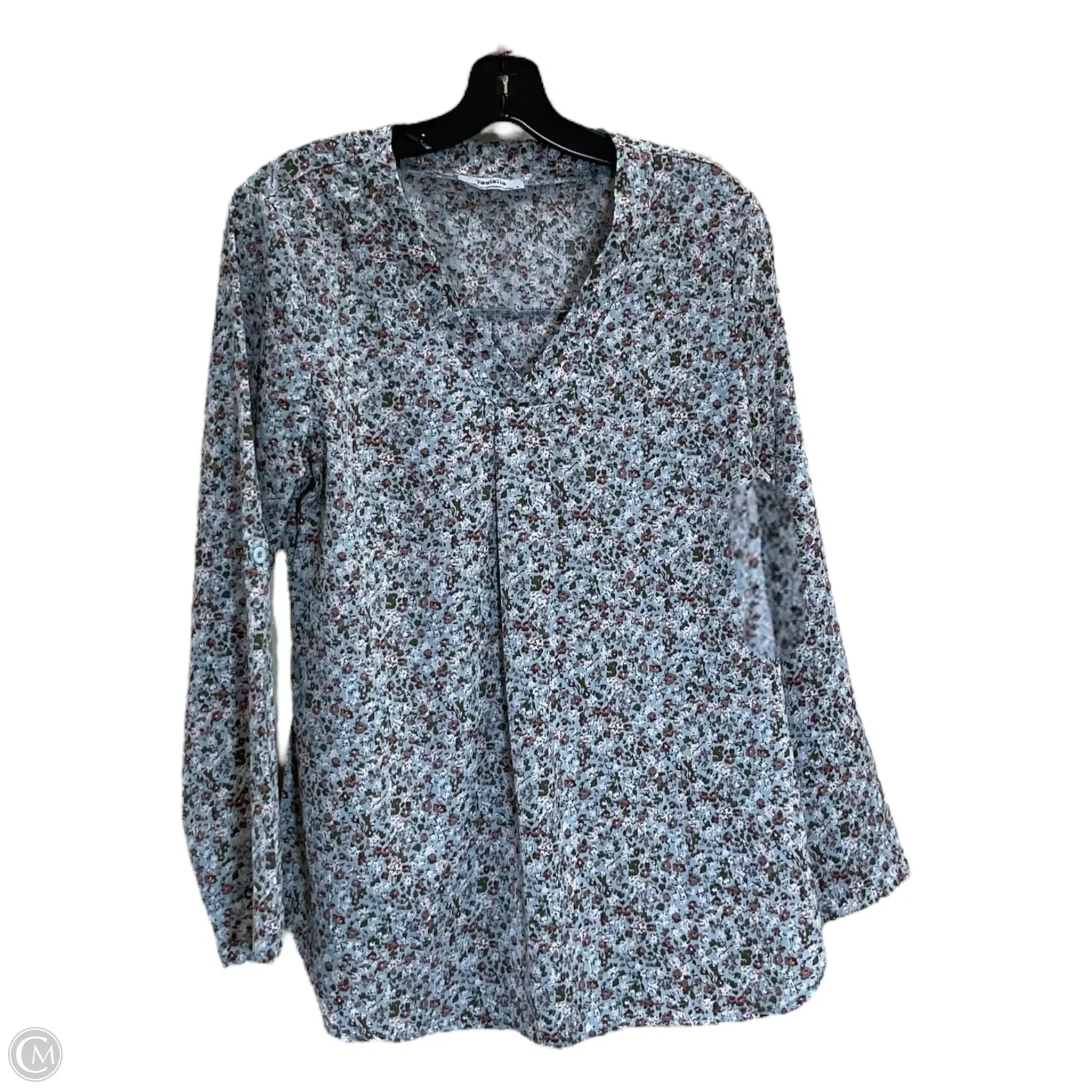 Top Long Sleeve By Clothes Mentor In Blue, Size: M