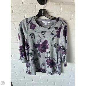 Top Long Sleeve By Clothes Mentor In Grey & Purple, Size: S