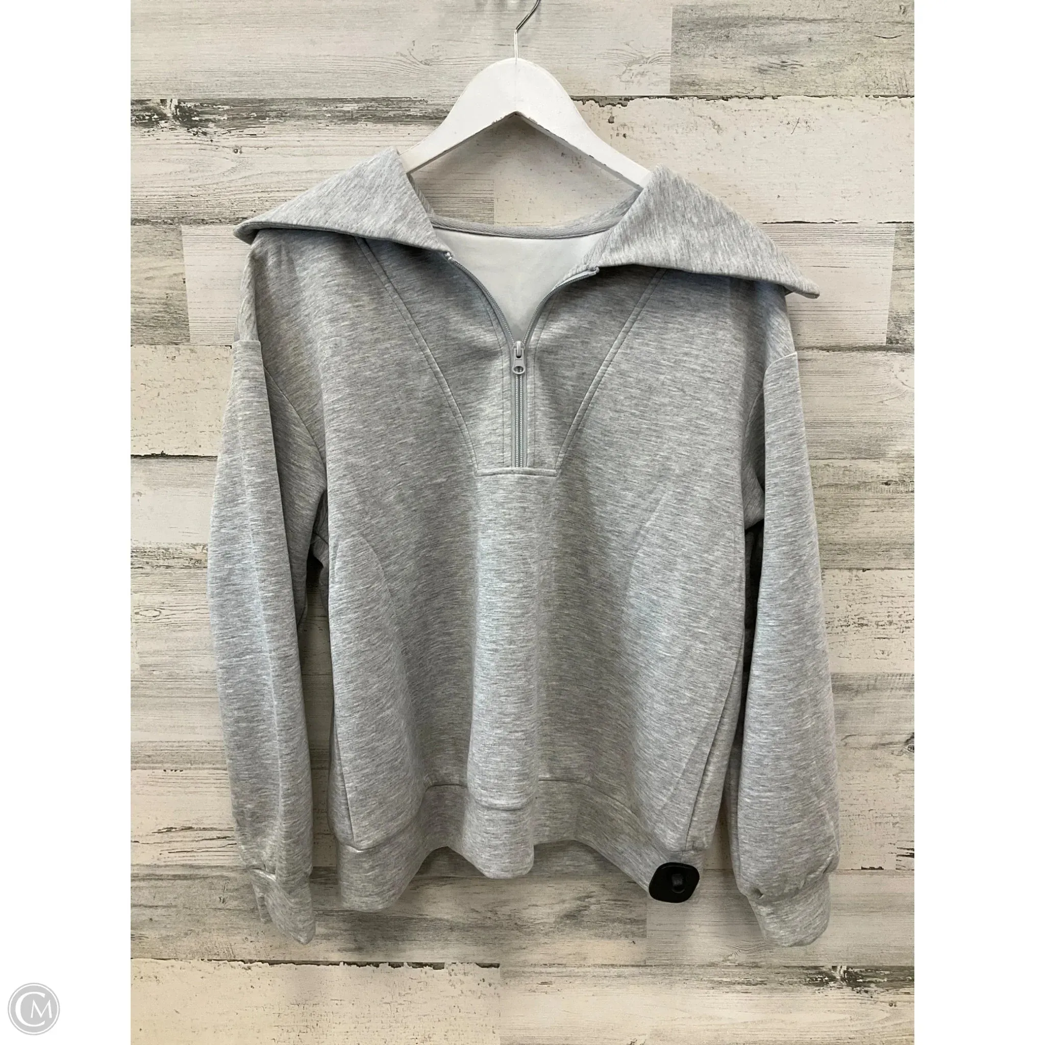 Top Long Sleeve By Clothes Mentor In Grey, Size: L