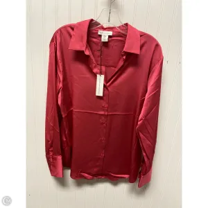Top Long Sleeve By Cupcakes And Cashmere In Pink, Size: M