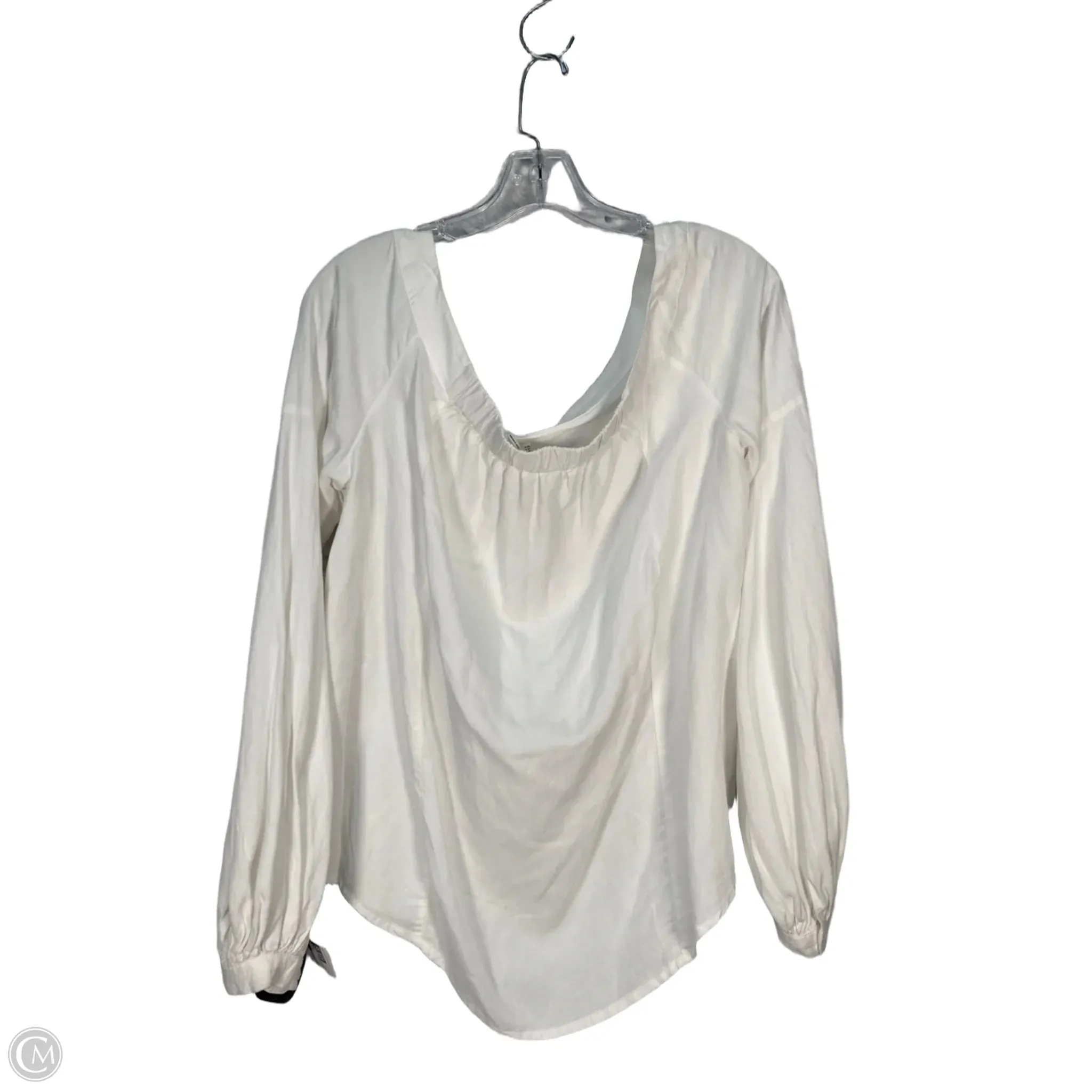 Top Long Sleeve By Floreat In White, Size: L