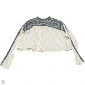 Top Long Sleeve By Free People In White, Size: S