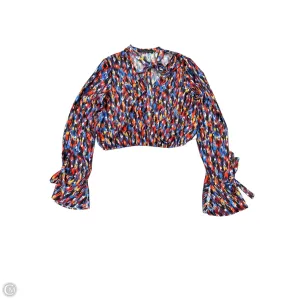 Top Long Sleeve By House Of Harlow In Blue & Purple, Size: S