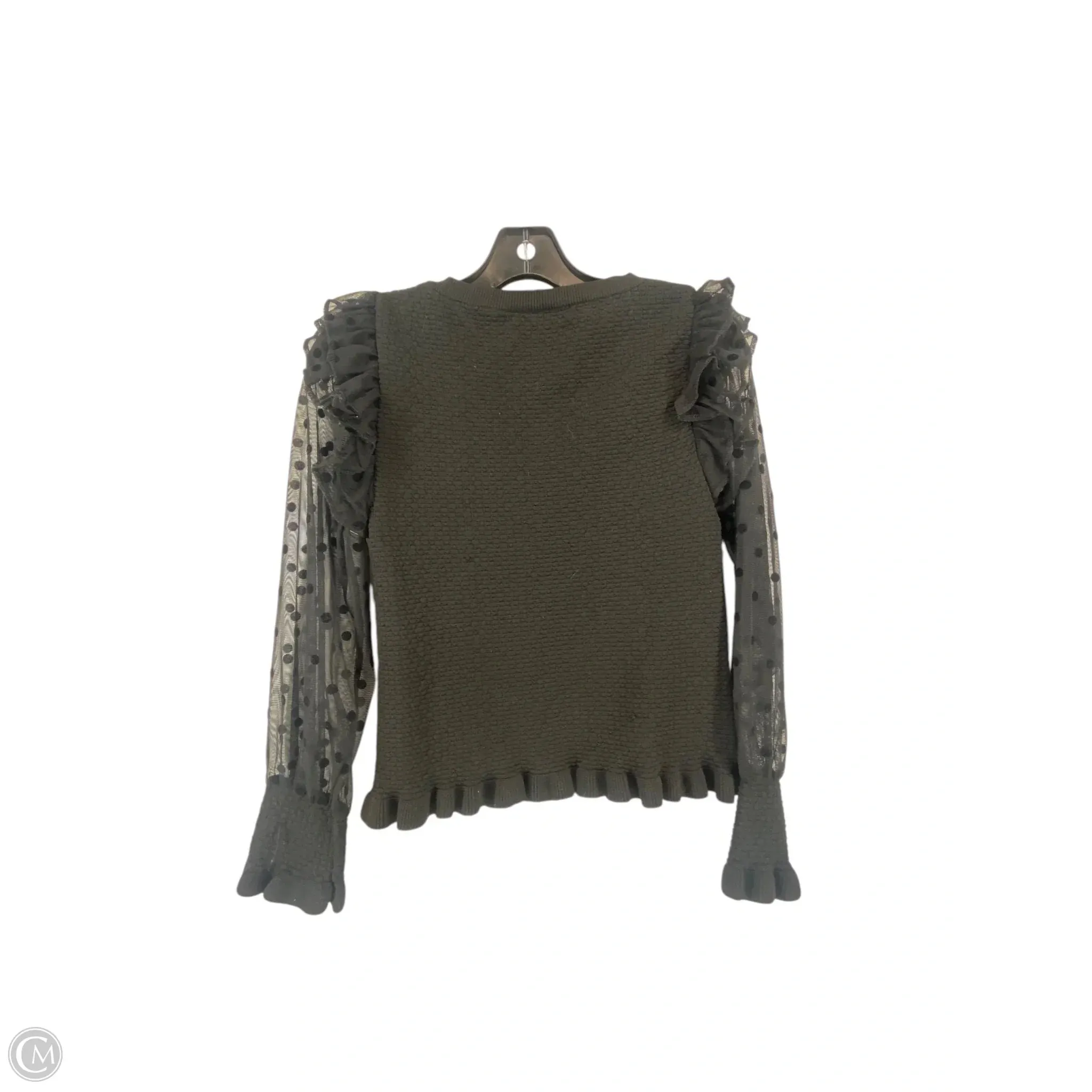 Top Long Sleeve By Maeve In Black, Size: S