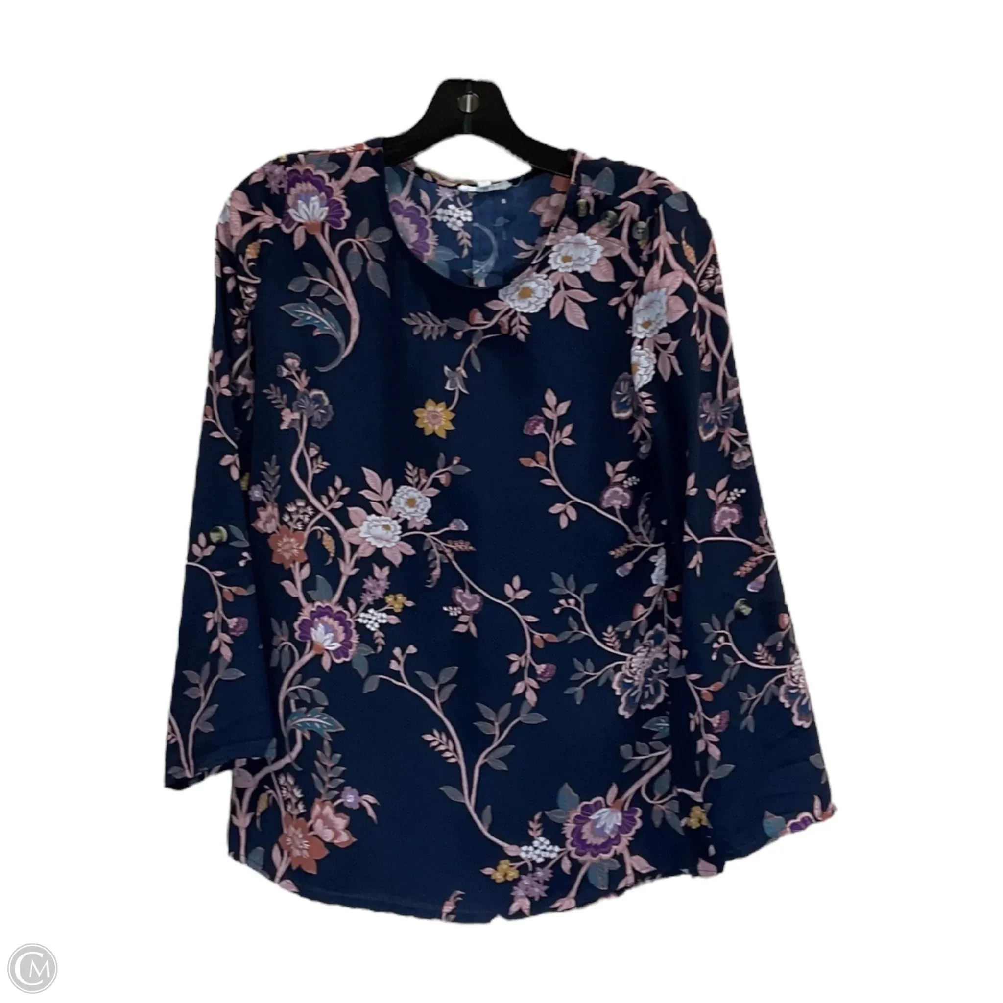 Top Long Sleeve By Maurices In Multi-colored, Size: Xs