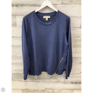 Top Long Sleeve By Michael By Michael Kors In Blue, Size: L