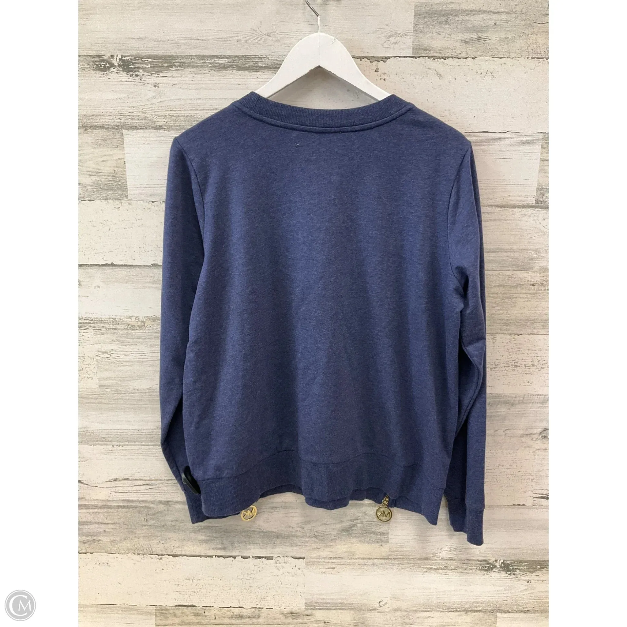 Top Long Sleeve By Michael By Michael Kors In Blue, Size: L