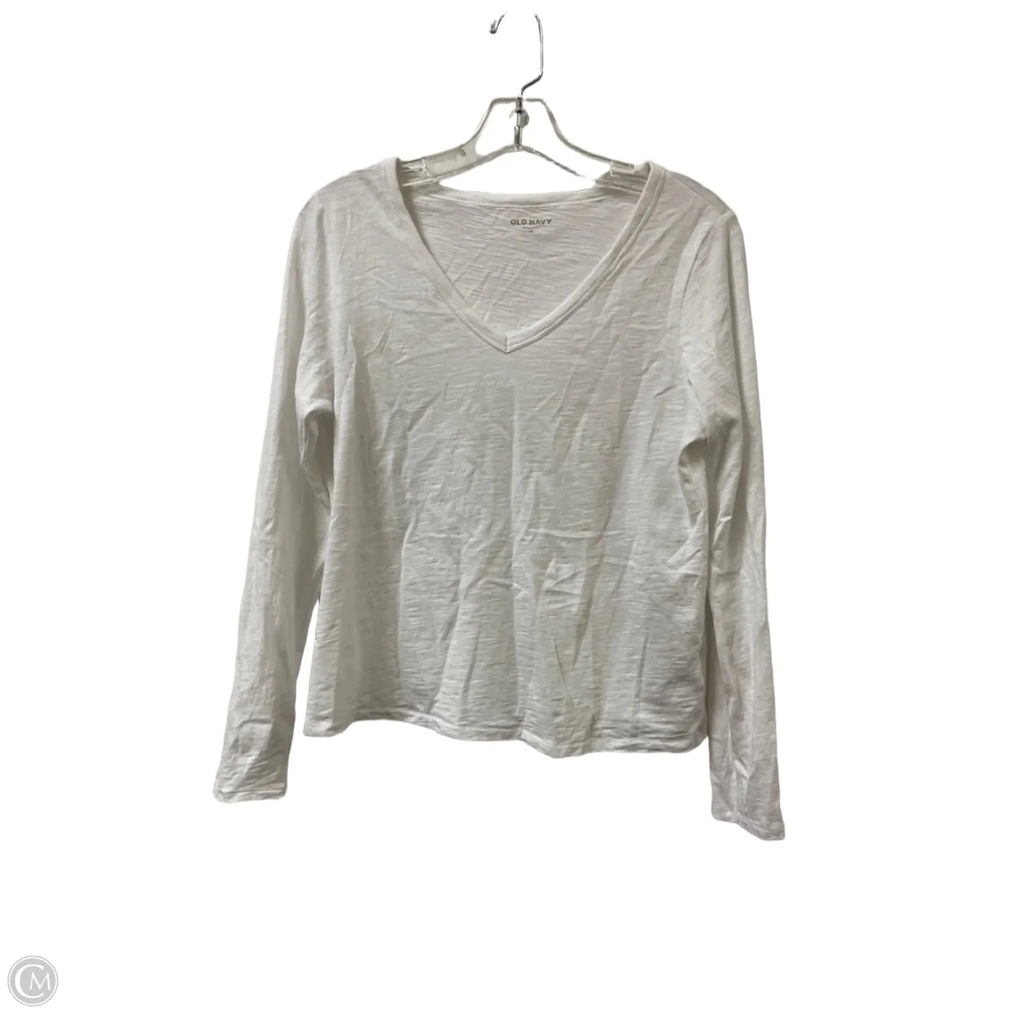 Top Long Sleeve By Old Navy In White, Size: Xs