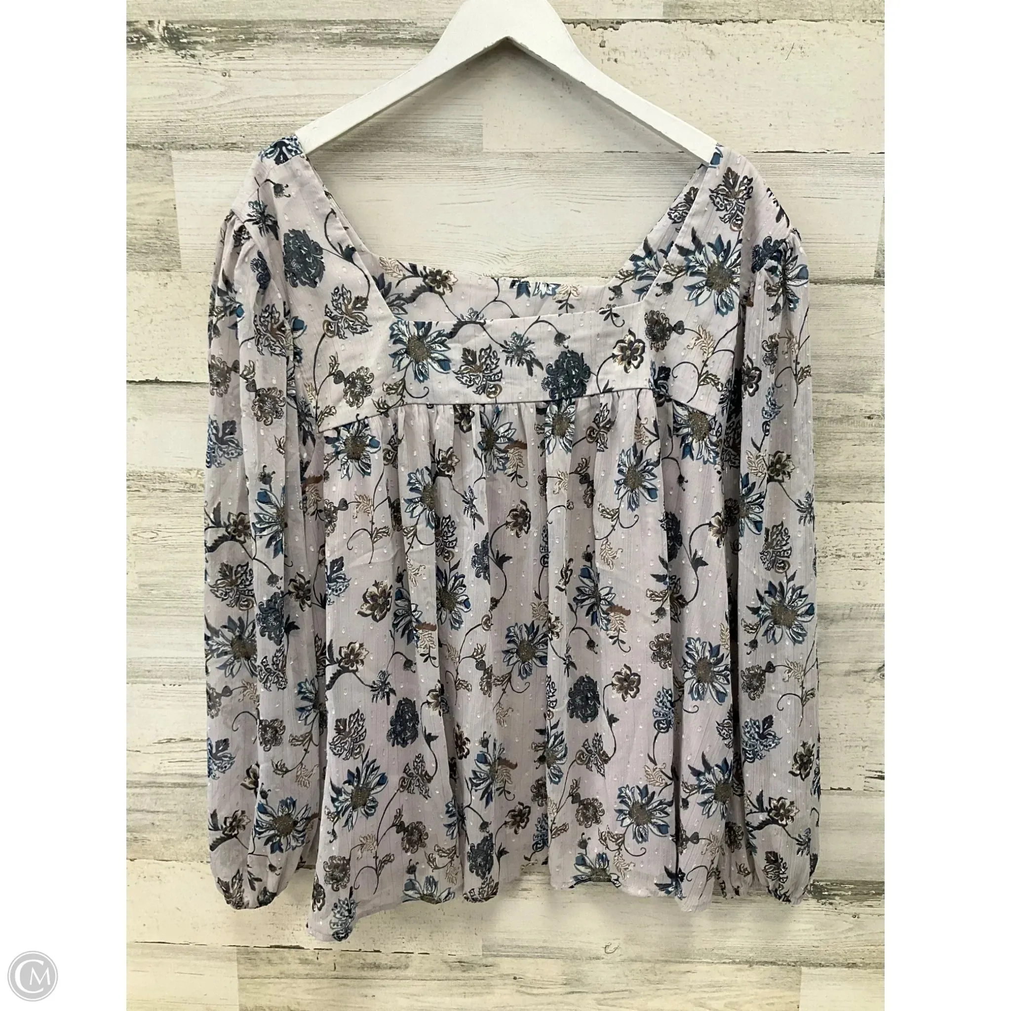 Top Long Sleeve By Ophelia Roe In Multi-colored, Size: 3x