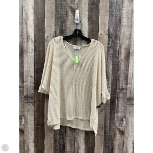 Top Long Sleeve By Zenana Outfitters In Beige, Size: S