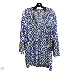 Top Long Sleeve Designer By Lilly Pulitzer In Blue, Size: L