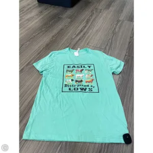 Top Short Sleeve By Bella   Canvas In Teal, Size: L