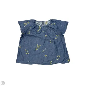 Top Short Sleeve By Draper James In Blue, Size: Xl