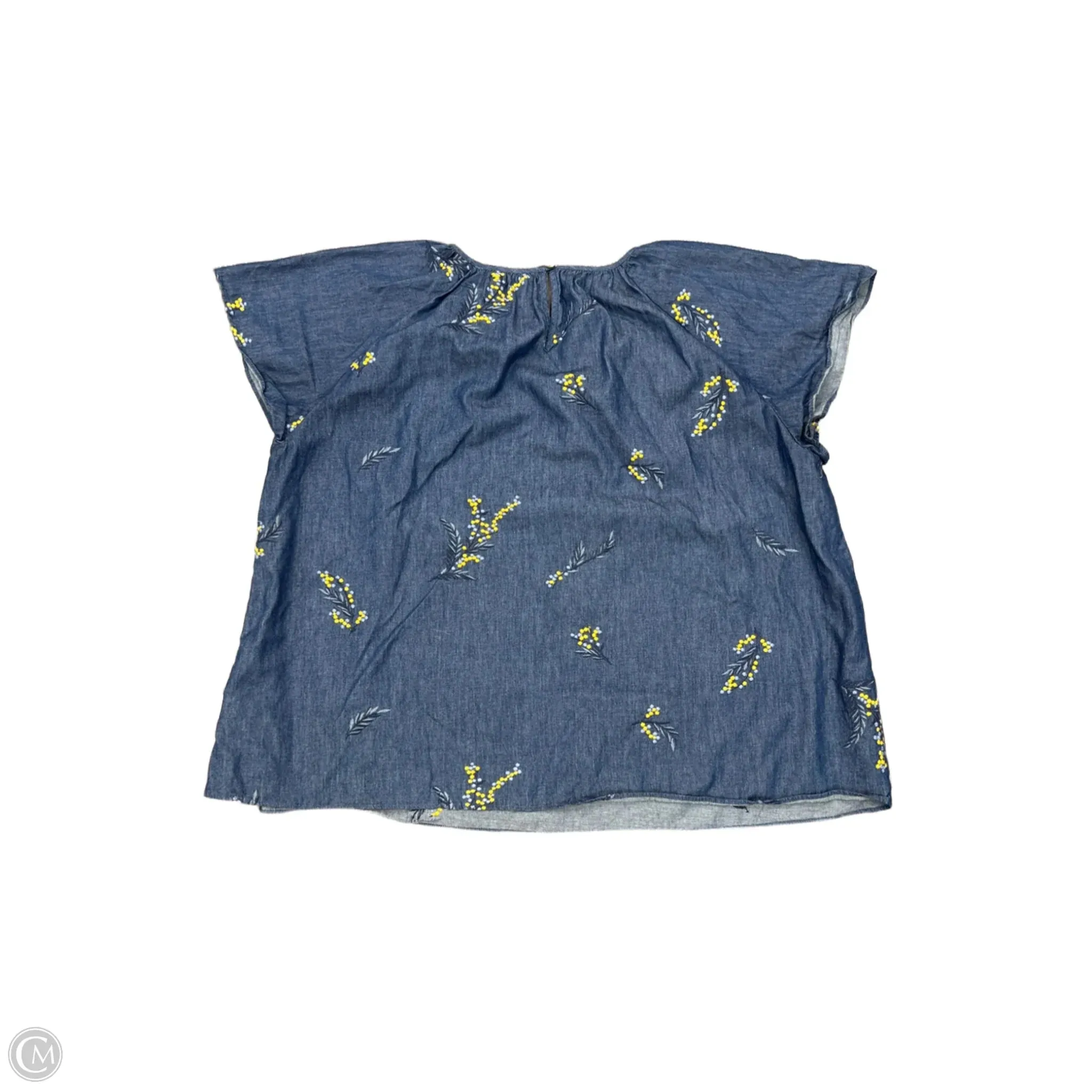 Top Short Sleeve By Draper James In Blue, Size: Xl
