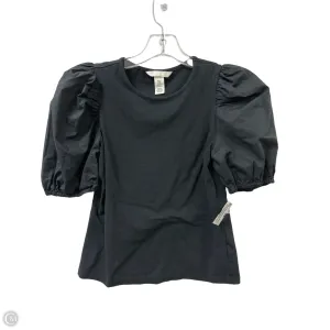Top Short Sleeve By H&m In Black, Size: Xs
