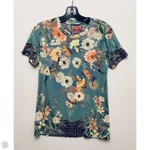 Top Short Sleeve By Johnny Was In Teal, Size: S