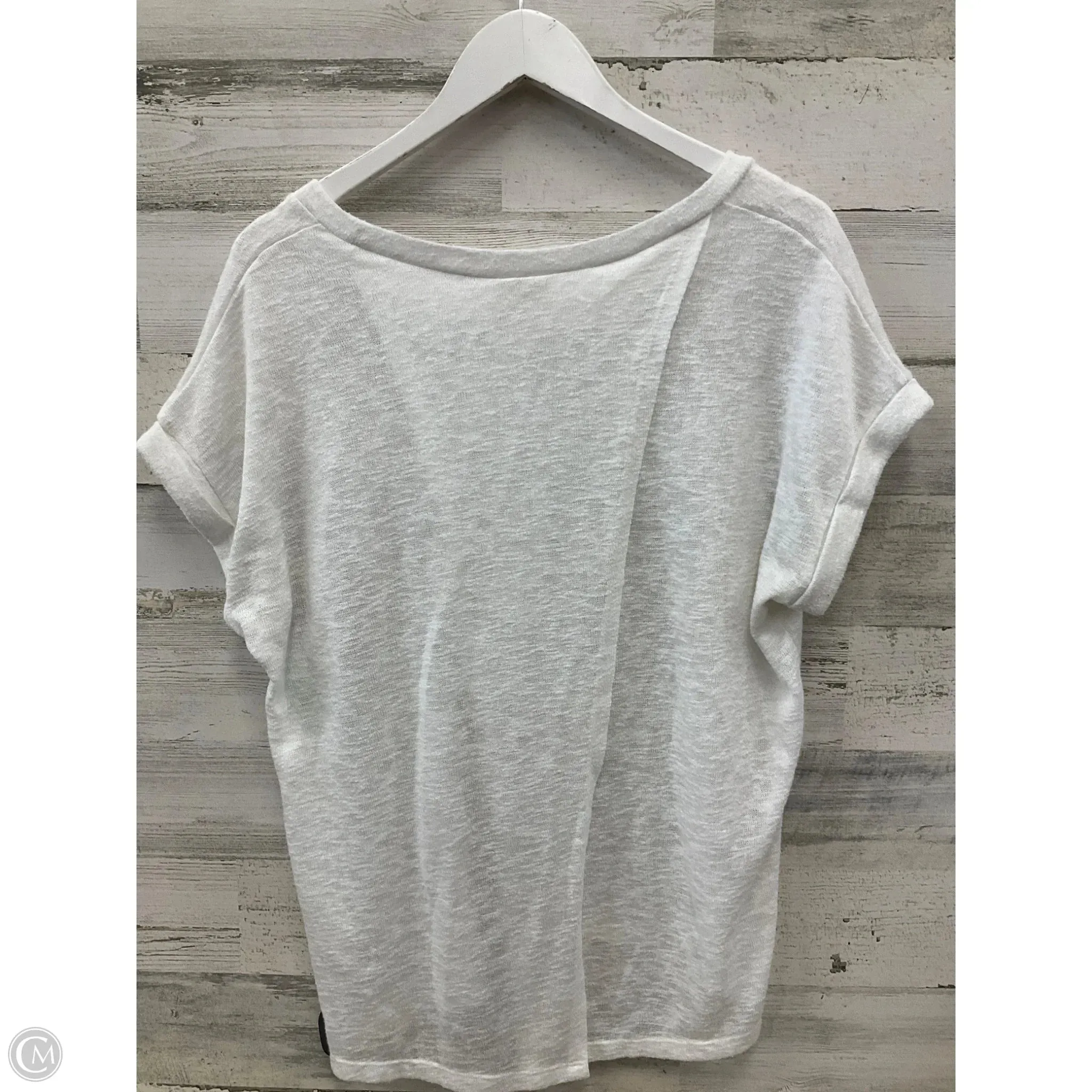 Top Short Sleeve By Mossimo In White, Size: 1x