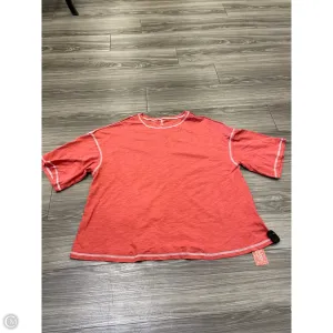 Top Short Sleeve By Shein In Red, Size: L